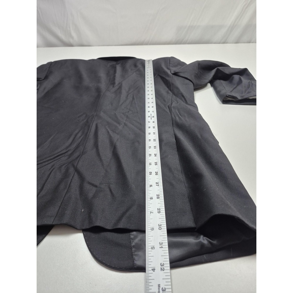 Manzini Suit Jacket Mens 40R Black Super 150s Wool Italy NWT Notch Lapel - Picture 13 of 16